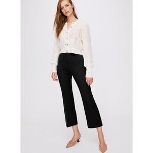 Wilfred Cropped Flare Trouser (Black, Size 2)
